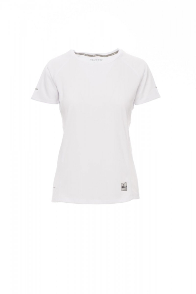 Damen T-Shirt RUNNING LADY in weiss